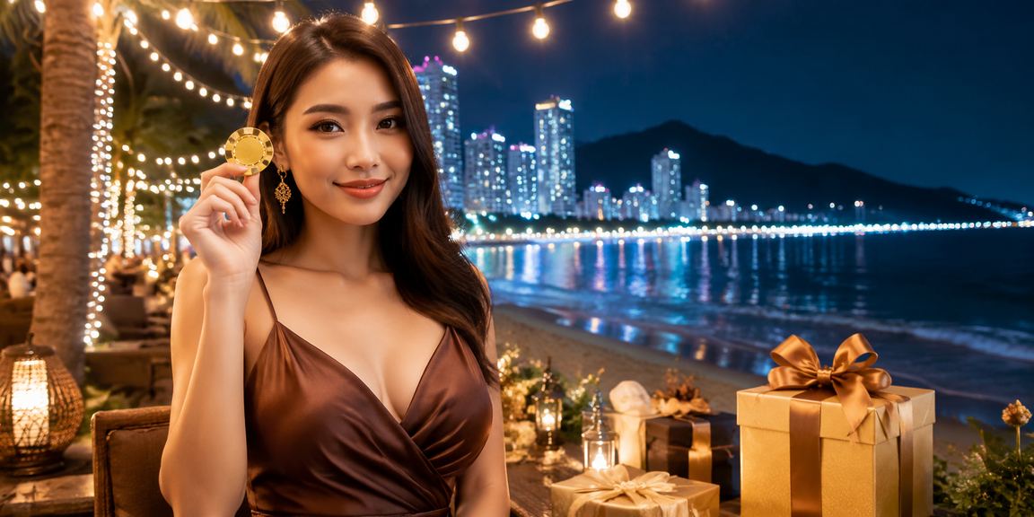 Người dùng tại Nha Trang thưởng thức cà phê và thực hiện giao dịch nạp tiền trực tuyến qua điện thoại